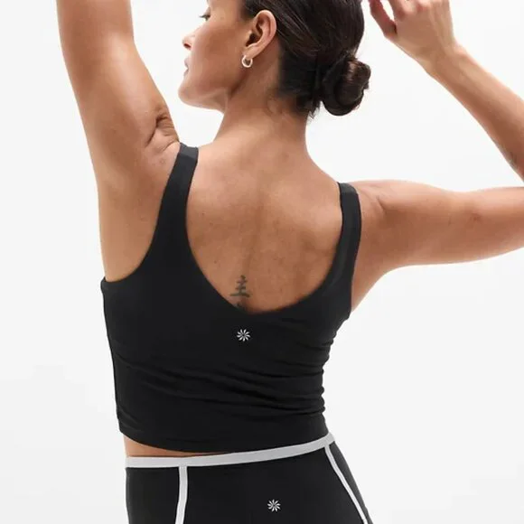 Transcend V-Neck Crop Sports Bra A-C, Teal - Picture 5 of 5